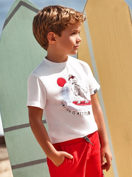 Chlapecký set trička a šortek Mayoral (Barva Bílá, Velikost 116)