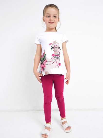 Dívčí set legín a trička Mayoral (Barva Růžová, Velikost 116)