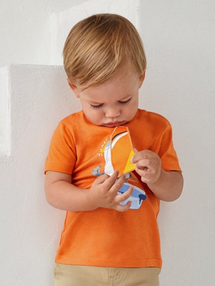 Chlapecké tričko s krátkým rukávem a aplikací Mayoral