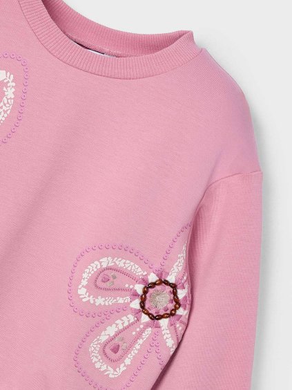 Dívčí mikina s výšivkou Mayoral (Velikost 140)