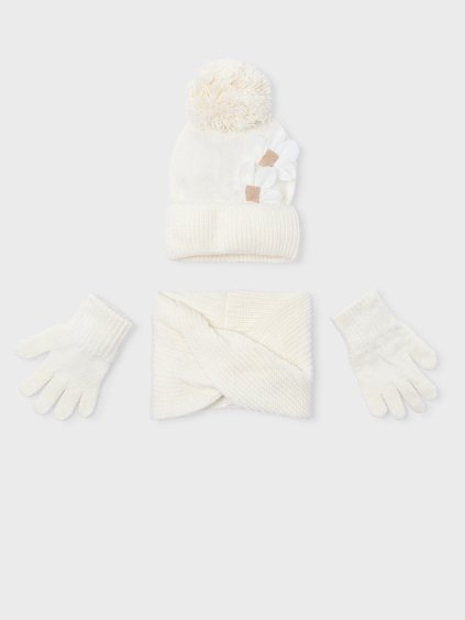 Dívčí set čepice, čelenky a rukavic Mayoral