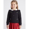 Dívčí mikina s ozdobnými rukávy Mayoral (Velikost 134)