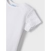 Dívčí triko se zdobenými rukávy Mayoral (Barva Bílá, Velikost 122)