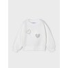 Dívčí mikina s nášivkou Mayoral (Barva Bílá, Velikost 110)