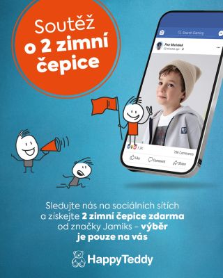 Zapojte se do soutěže a vyhrajte zimní čepici dle vlastního výběru 🥳 Podmínky: - sledujte profil @happyteddy.cz - dejte...
