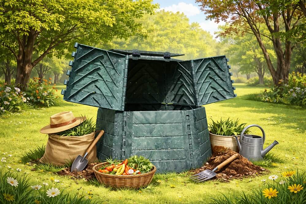 Ako vybrať záhradný kompostér