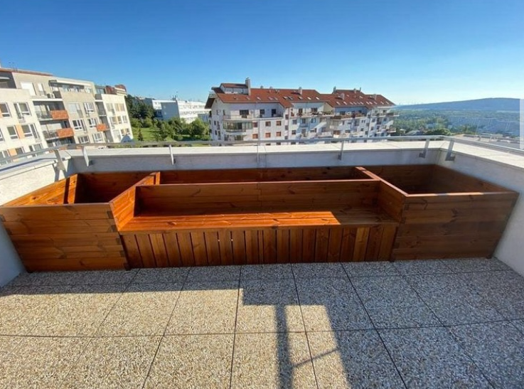 Vyvýšený záhon GROW CUBE thermo borovica U-shape