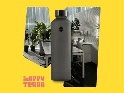 Sklenená fľaša EQUA MISMATCH Ash, 750 ml HT