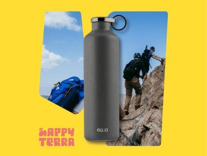 Termo fľaša EQUA Basic Dark Grey, 680 ml HT