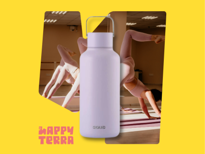 Zdravá fľaša EQUA TIMELESS Lavender, 600 ml HT