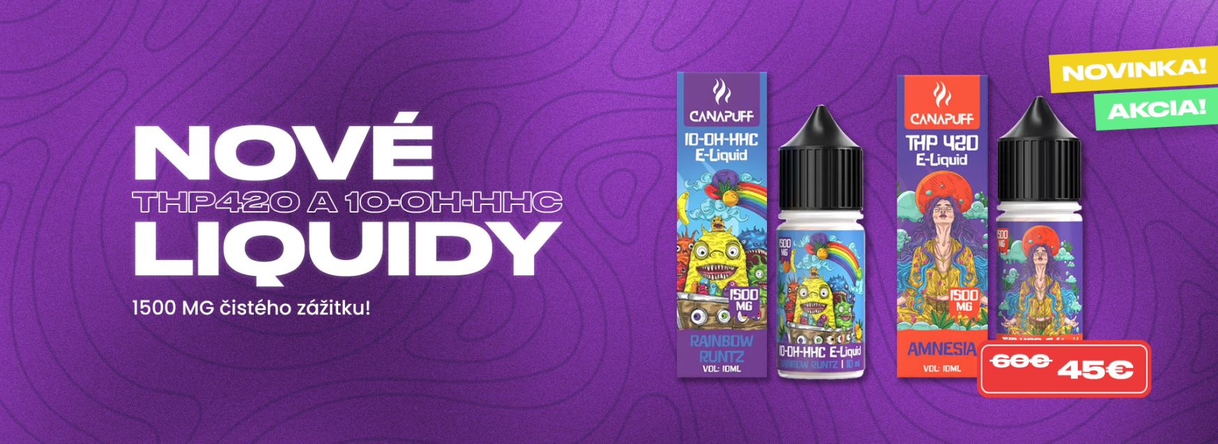 Nové THP420 a 10-OH-HHC Liquidy