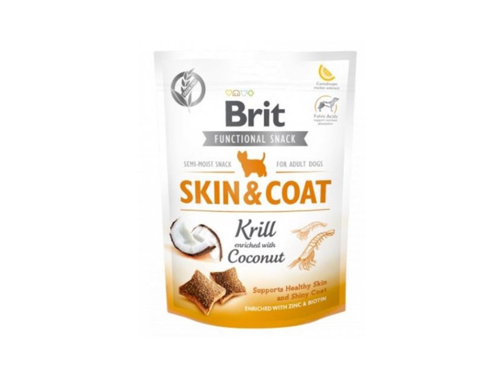BRIT Functional Snack Skin & Coat Krill 150g