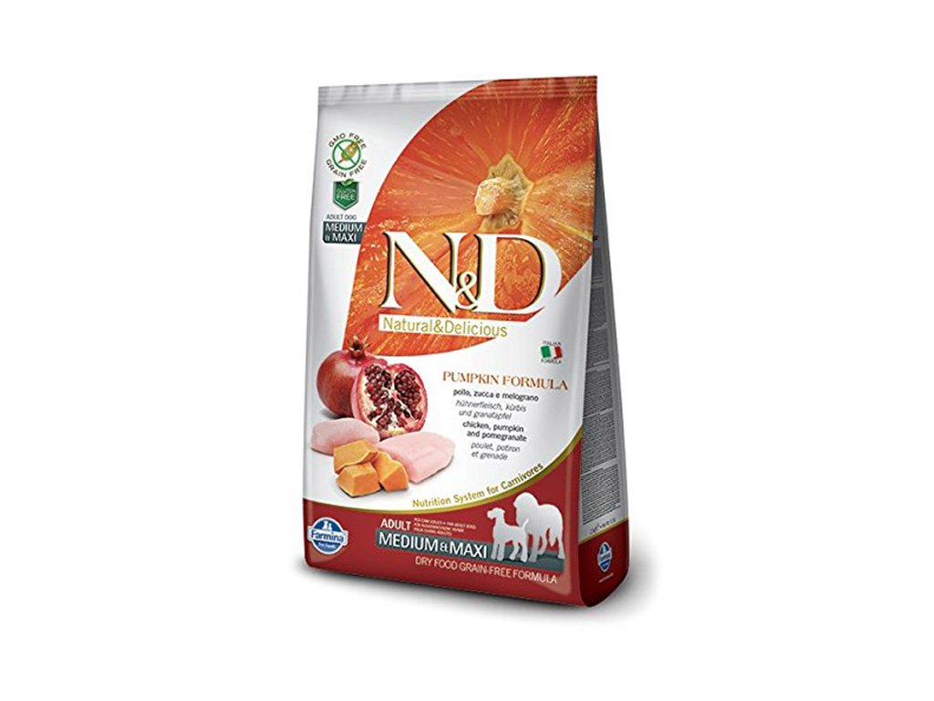 N&D Grain Free Prime Dog Adult Medium/Maxi Chicken & Pomegranate 12kg