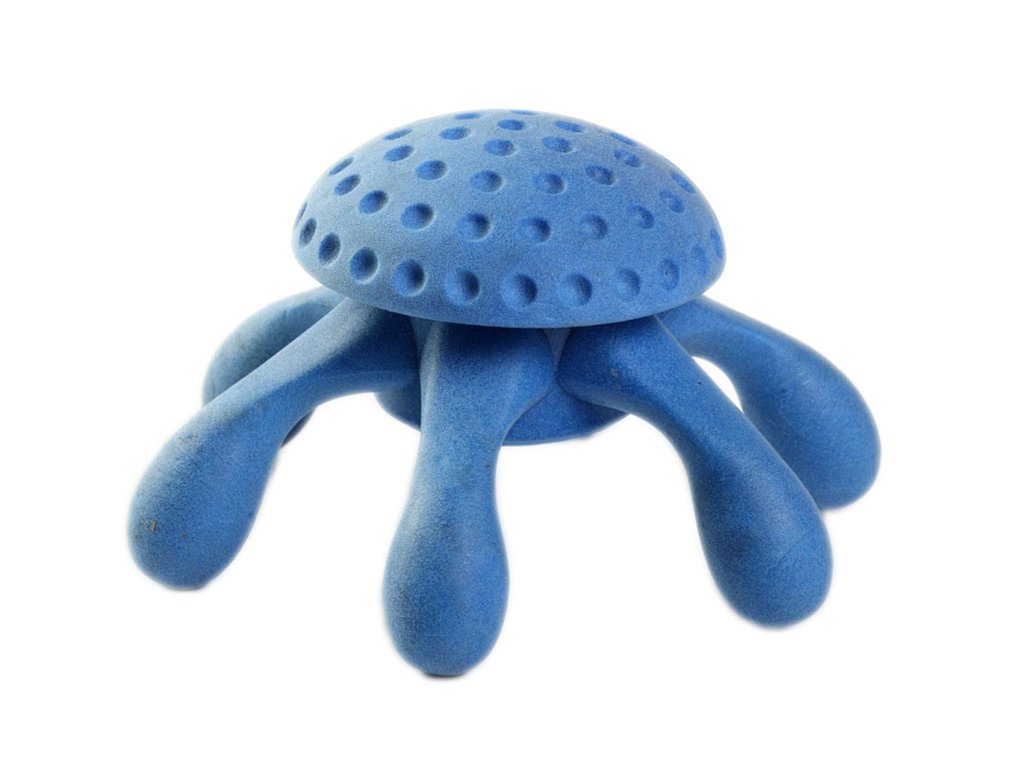 Hračka KIWI WALKER guma TPR - Let's play! Octopus Mini modrá 13x7cm