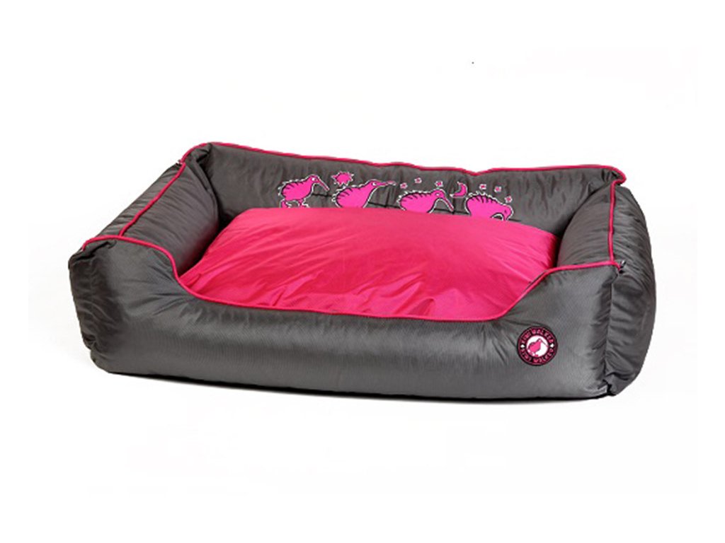 Pelech KIWI WALKER Running Kiwi Sofa Bed Pink/Grey (M) 65x45x22cm