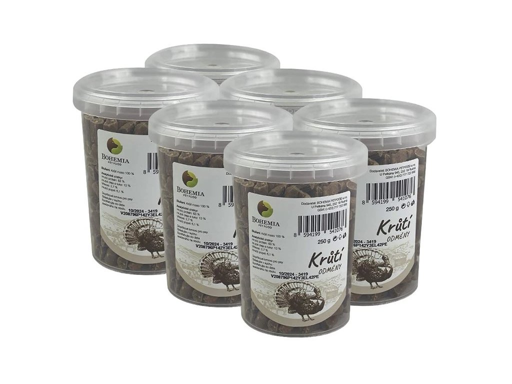 BOHEMIA krůtí odměny 6x250g (multipack)