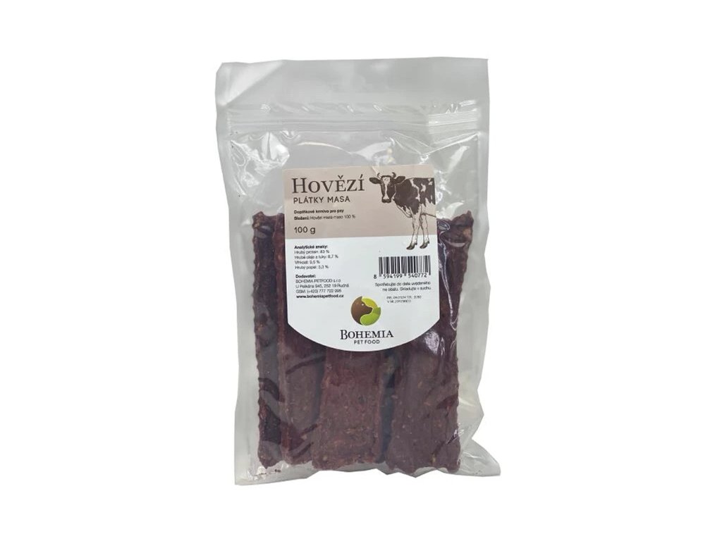 BOHEMIA hovězí plátky 100g