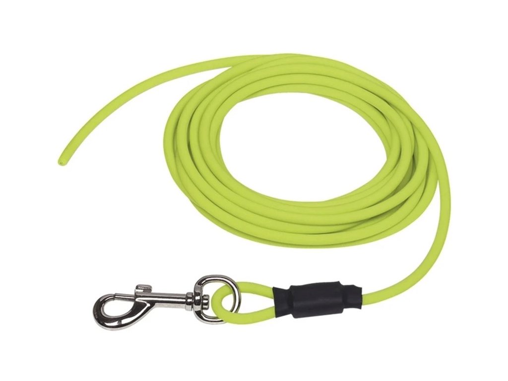 Stopovačka NOBBY Cover PVC kulatá bez smyčky žlutá neon (S-M) 10m