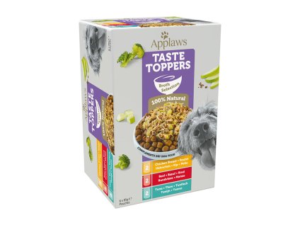 Kapsička APPLAWS Dog Taste Toppers Broth 6x85g (multipack)