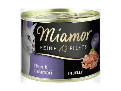 Konzerva MIAMOR Feine Filets - tuňák a kalamáry v želé 185g