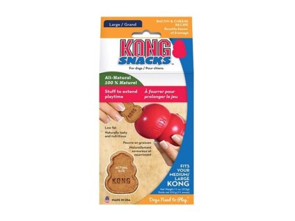 Pamlsek do hraček KONG Bacon & Cheese (L) 312g