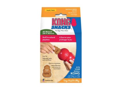 Pamlsek do hraček KONG Bacon & Cheese (S) 198g
