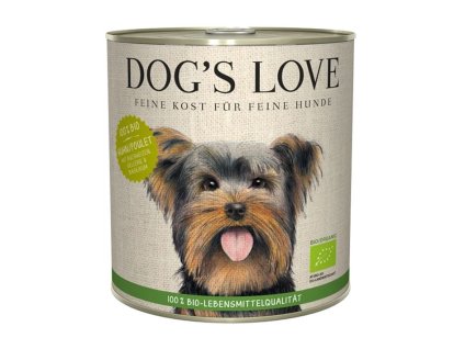 Konzerva DOG´S LOVE Bio kuře 800g