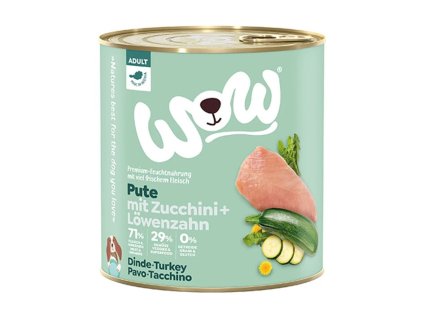 Konzerva WOW Adult krocan s cuketou 800g