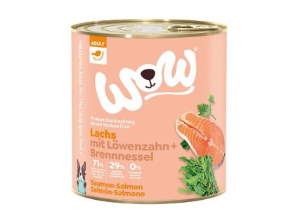 Konzerva WOW Adult losos s rajčaty 800g