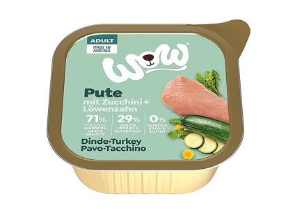 Paštika WOW Adult krocan s cuketou 150g (DOPRODEJ)