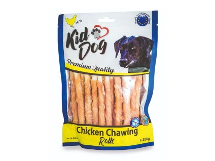 KIDDOG kuřecí masíčko na buvolí tyčince (8 mm/12 cm) 250g