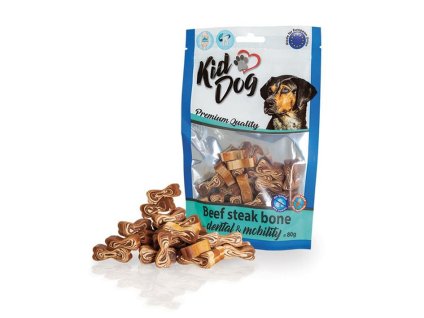 KIDDOG hovězí kostičky na zuby a klouby 80g