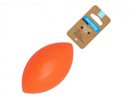 Hračka PITCHDOG guma - Sport Ball oranžový 9cm