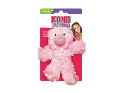 Hračka pro koťata KONG Teddy s catnipem 10cm (MIX BAREV)