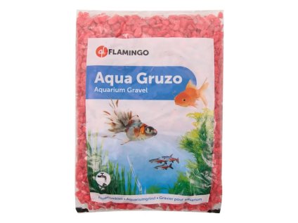 Akvarijní štěrk FLAMINGO Gruzo červený 1kg