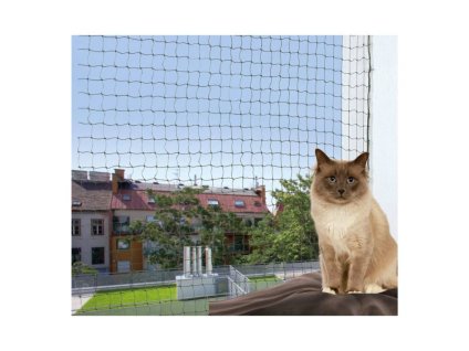 Ochranná síť zelená TRIXIE pro kočky 8x3m (tkaný drát)