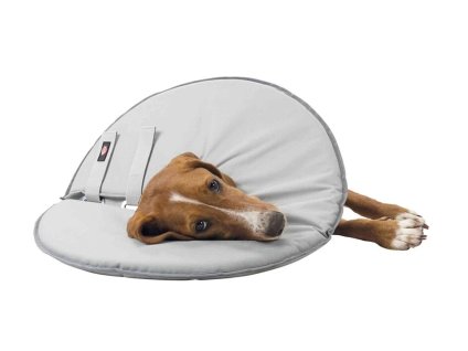 Ochranný límec TRIXIE měkký disk šedý (S) 19,5x30-34cm