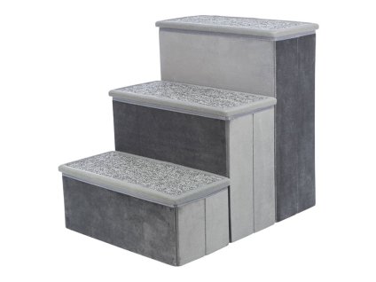 Schody TRIXIE s úložným prostorem šedé 34x45x50cm