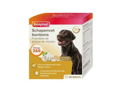 BEAPHAR bonbóny z ovčího tuku s česnekem 245g