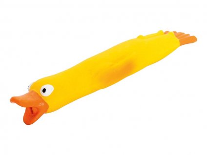 Hračka HIPHOP latex - kachna kamikadze žlutá 19cm