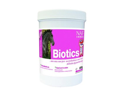 NAF Biotics vysoce kvalitní probiotika a prebiotika s vitamíny pro obnovu přirozené funkce střev 800g