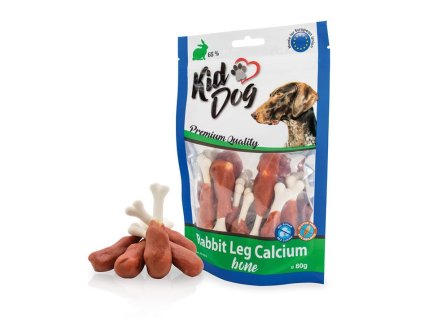 KIDDOG králičí maso na kalciové kostičce 80g