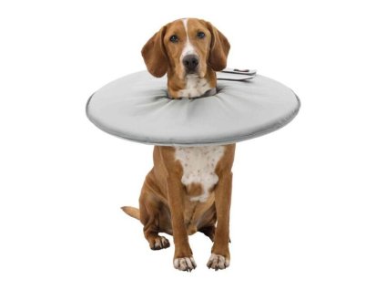 Ochranný límec TRIXIE měkký disk šedý (XL) 29x60-64cm