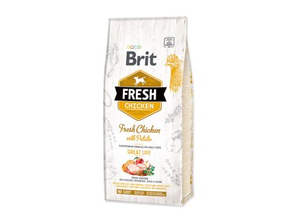 BRIT Fresh Chicken with Potato Adult Great Life 12kg