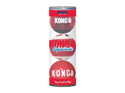 Hračka KONG Signature míč (L) 8,3cm (3ks)