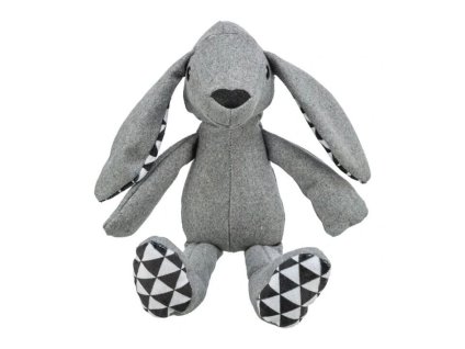 Hračka TRIXIE látka - zajíc bez zvuku 39cm (DOPRODEJ)