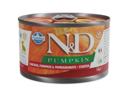 Konzerva N&D Dog Pumpkin Puppy Mini Starter Chicken & Pomegranate 140g (DOPRODEJ)