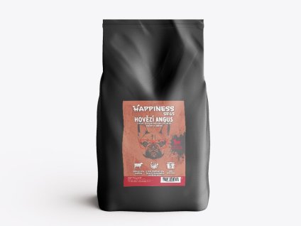 HAPPINESS Superfood65 Adult Small - hovězí Angus s mrkví, zelenými fazolkami, květákem, rajčaty a cuketou 6kg
