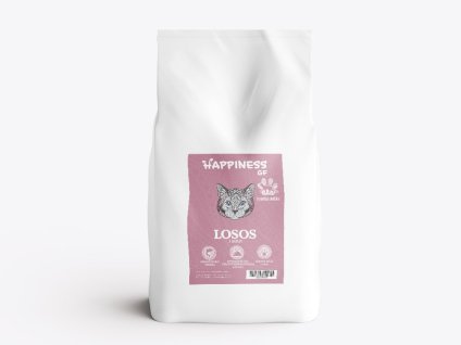 HAPPINESS Grain Free Cat Adult - losos s batáty 7,5kg