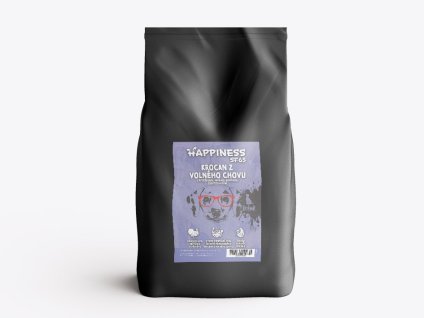 HAPPINESS Superfood65 Puppy - krocan z volného chovu s petrželkou, papájou, kopřivou, cuketou a dýní 2kg